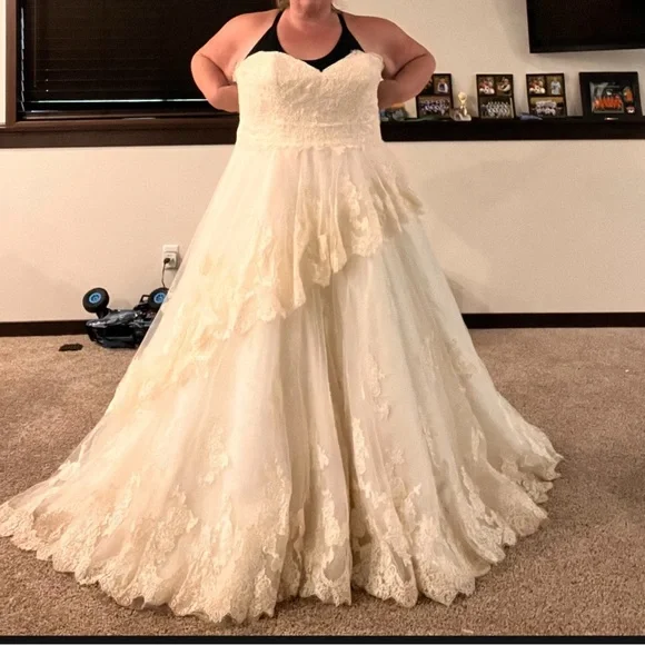 Essense of Australia Wedding Dress D1410 - Picture 1 of 11